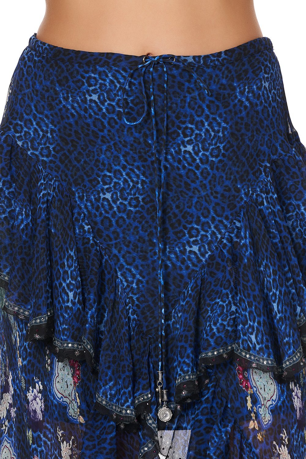 MAXI SKIRT WITH DOUBLE FRILL CAMDEN MOON