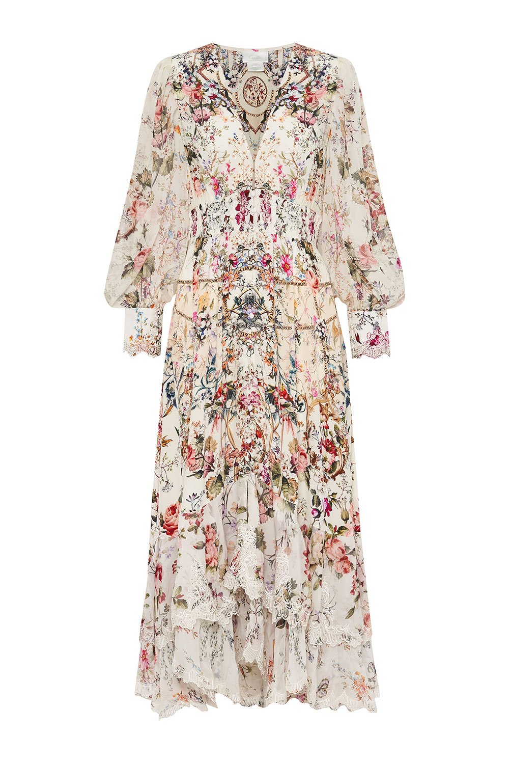 LONG BUTTON FRONT DRESS LONDON LOOMS