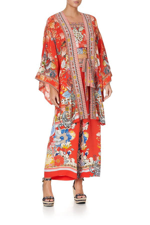 KIMONO WITH TIE BELT PAISLEY IN PATCHES