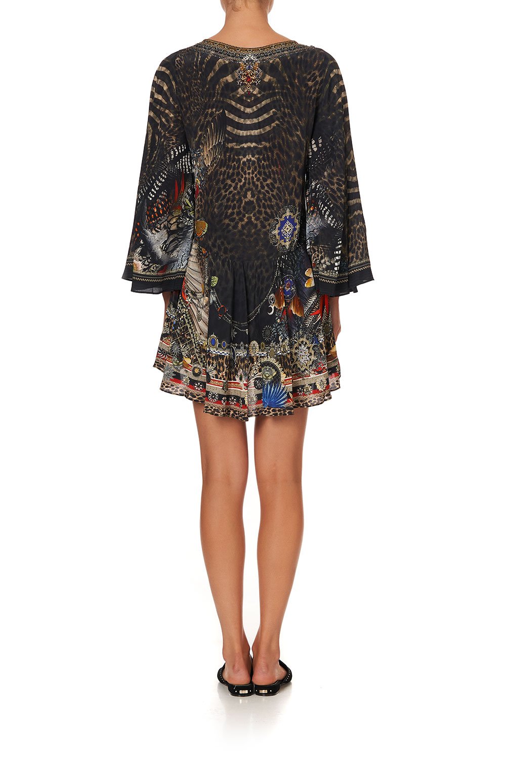 U-RING DRESS WITH FLARED SLEEVE TREASURE CHASER