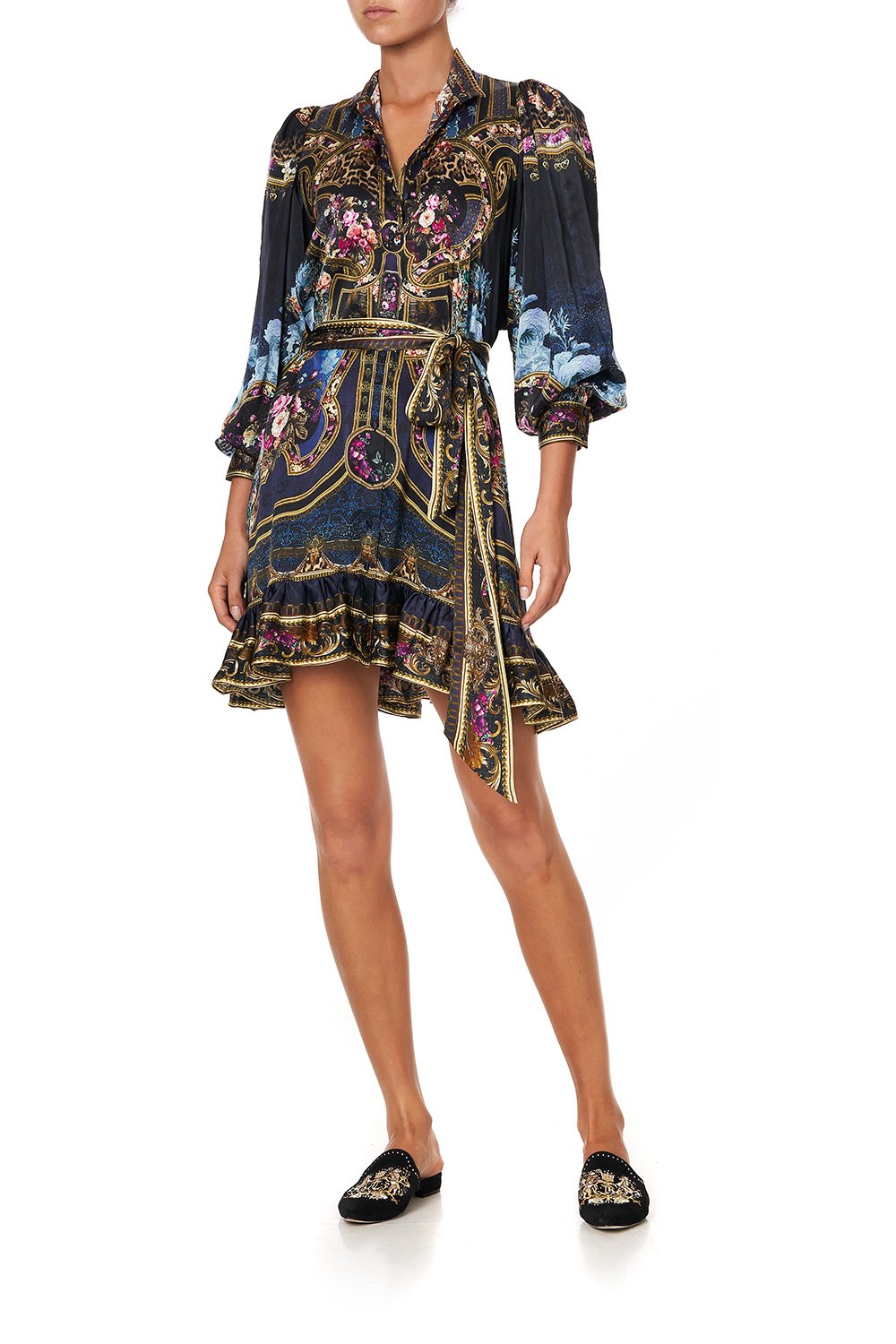 DROP SLEEVE SHIRT DRESS FIELDS OF TREASURE