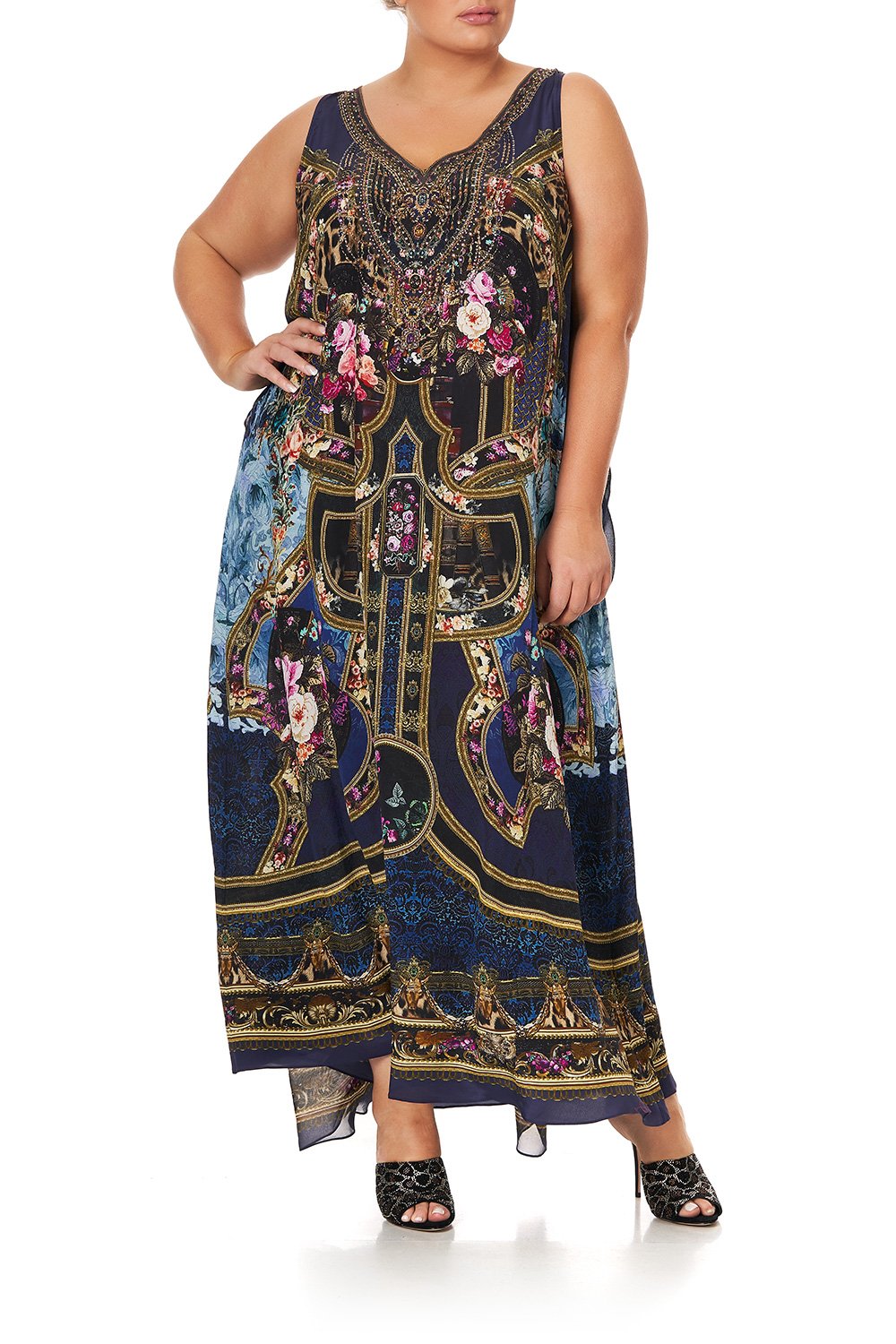 TIE FRONT MULTIWEAR DRESS FIELDS OF TREASURE