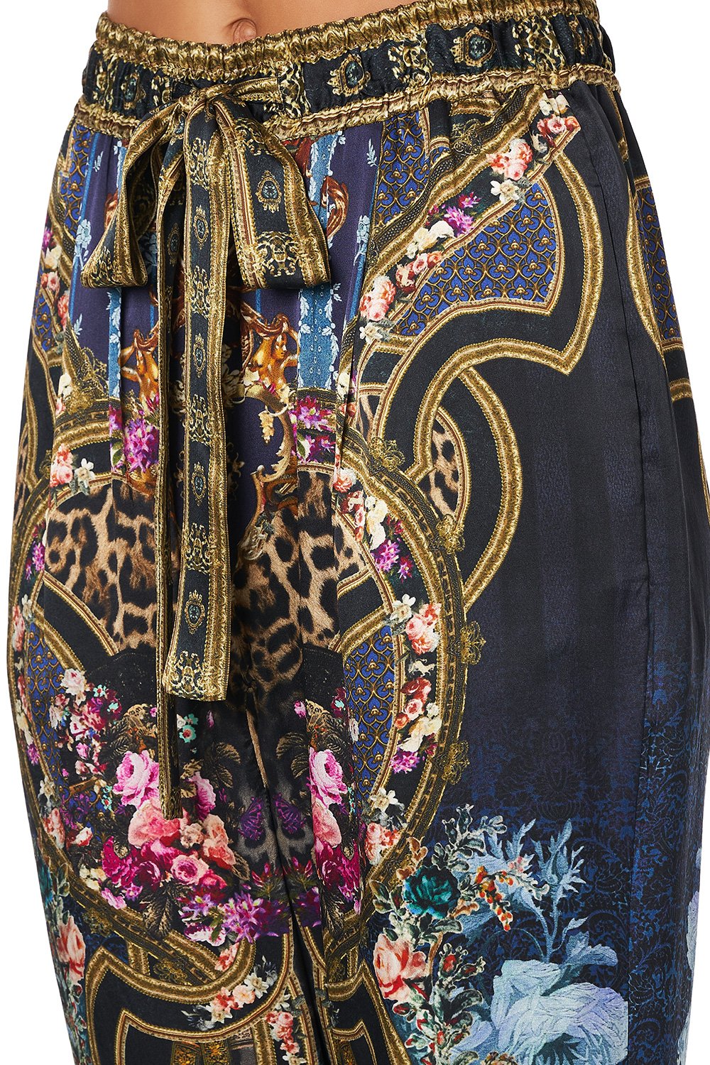 DROP CROTCH SLIM LEG PANT FIELDS OF TREASURE