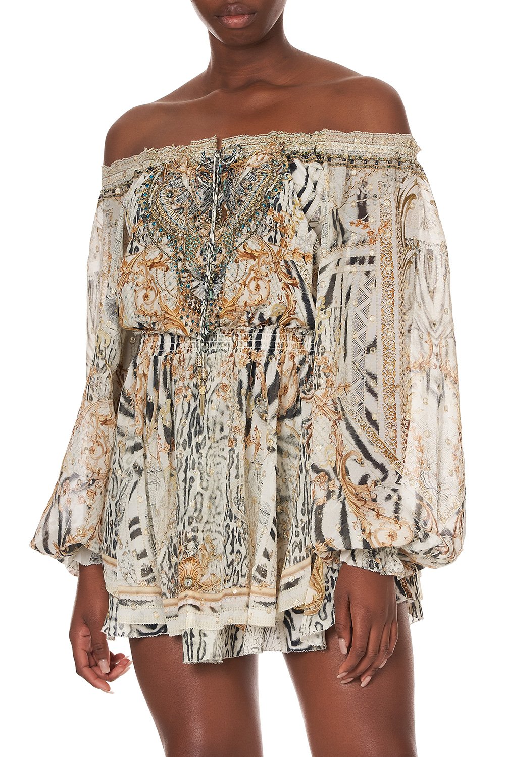 TIERED MINI DRESS GATES OF GLORY