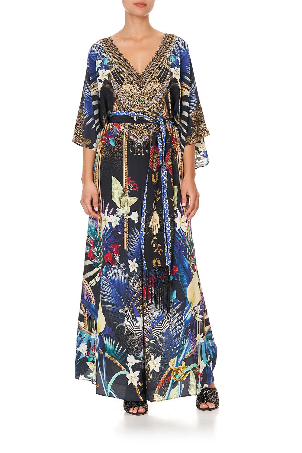 SCARF JUMPSUIT WITH BELT RAINBOW ROOM