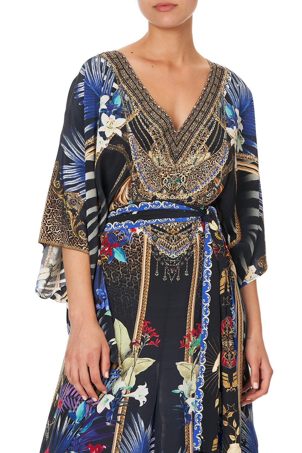 SCARF JUMPSUIT WITH BELT RAINBOW ROOM