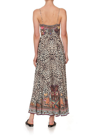 LONG DRESS WITH TIE FRONT WILD CHILD