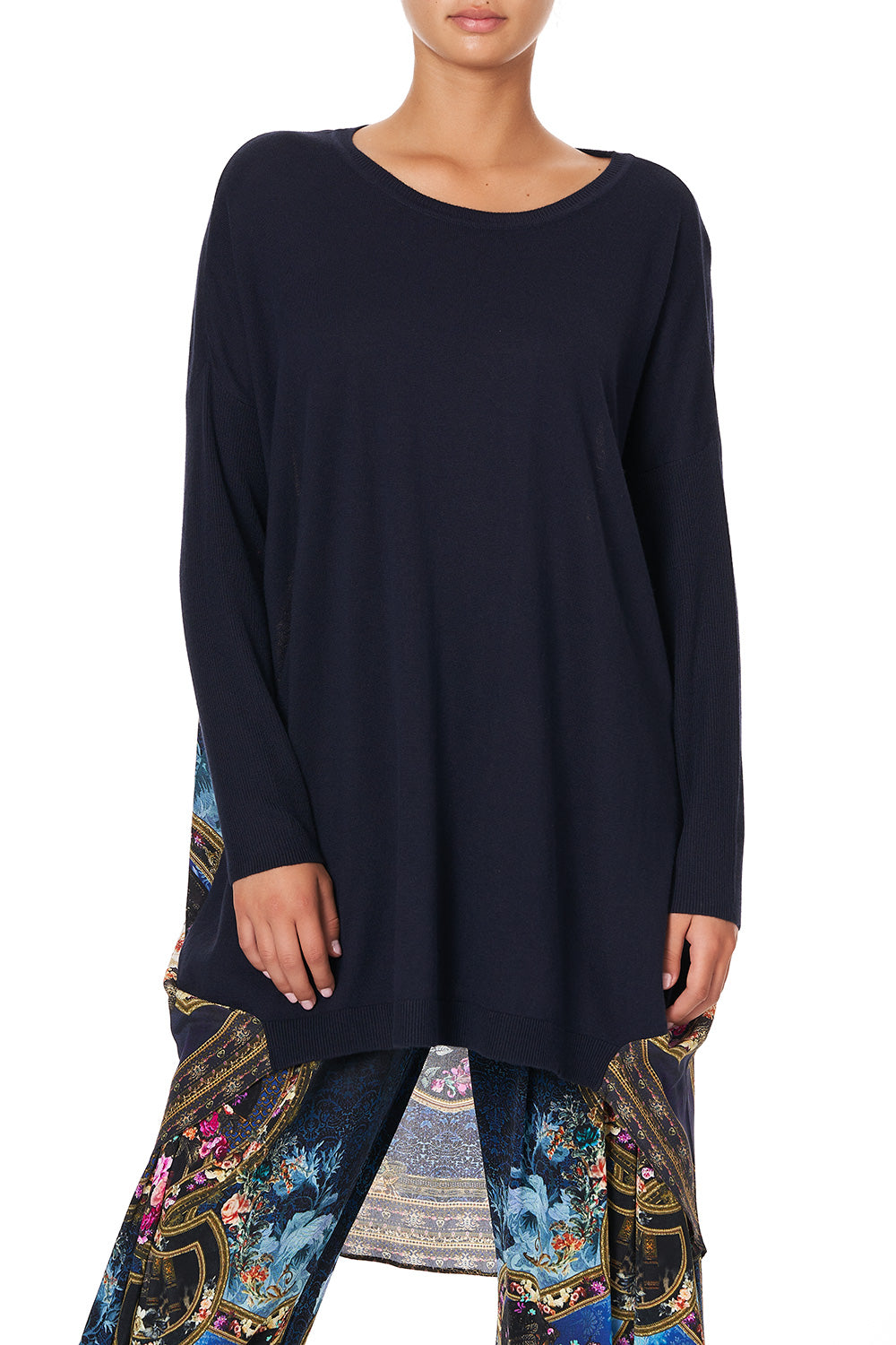 LONG SLEEVE JUMPER WITH PRINT BACK FIELDS OF TREASURE