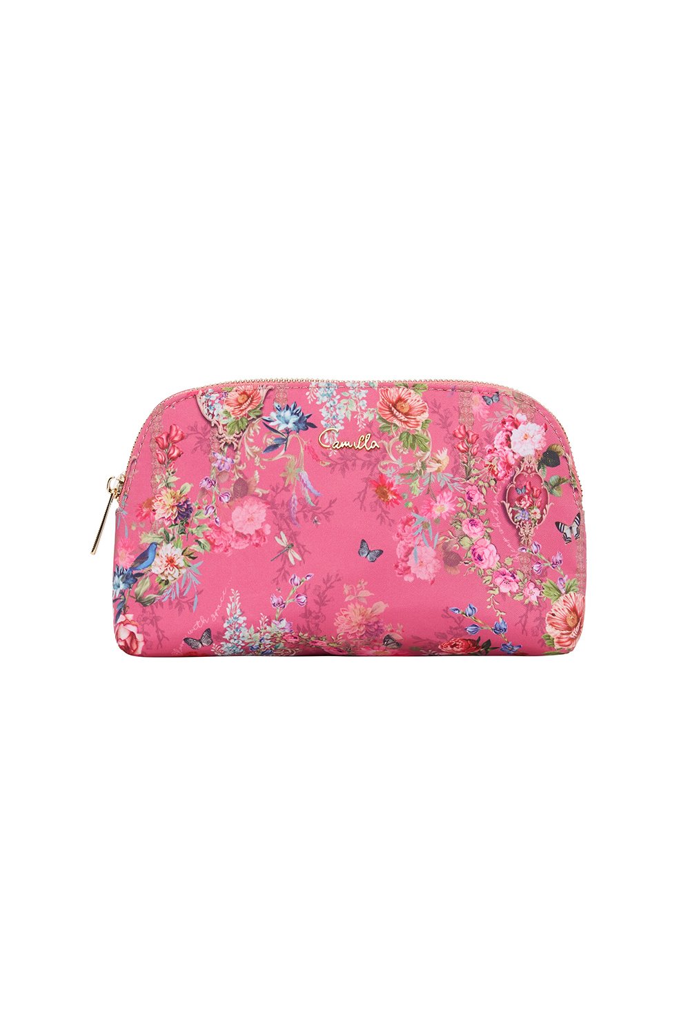 SMALL COSMETIC CASE PATCHWORK HEART