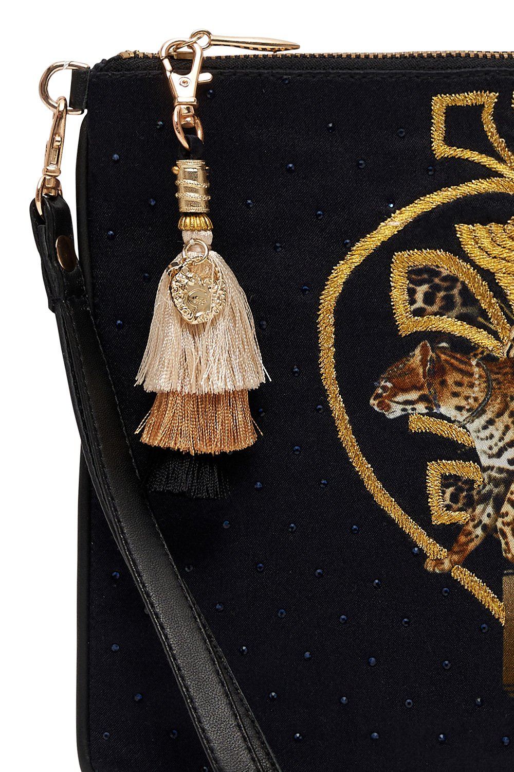 ZIP TOP CLUTCH WITH WRISTLET ABINGDON PALACE