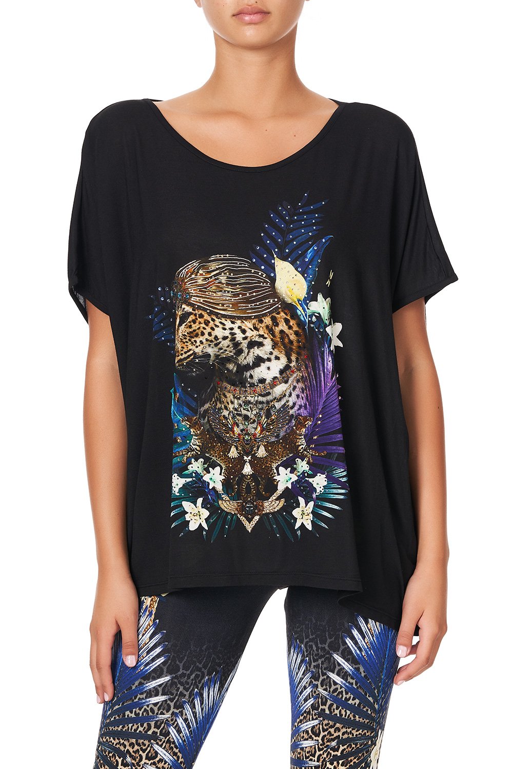 LOOSE FIT ROUND NECK TEE RAINBOW ROOM