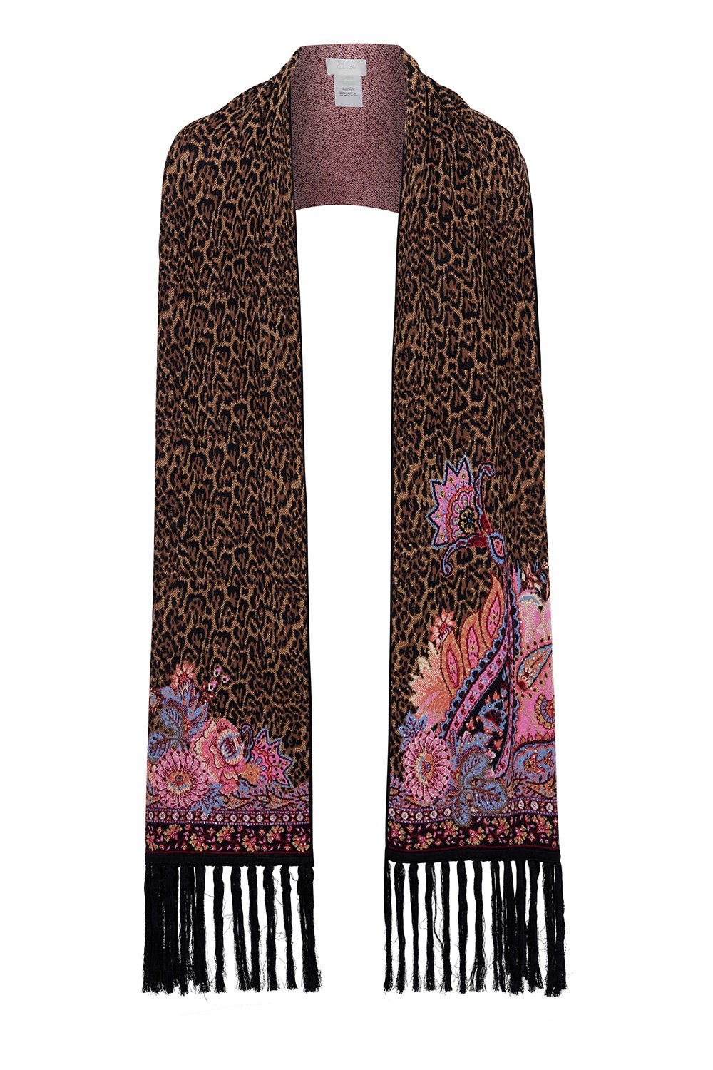 JACQUARD SCARF WITH FRINGING MAYFAIR MARY