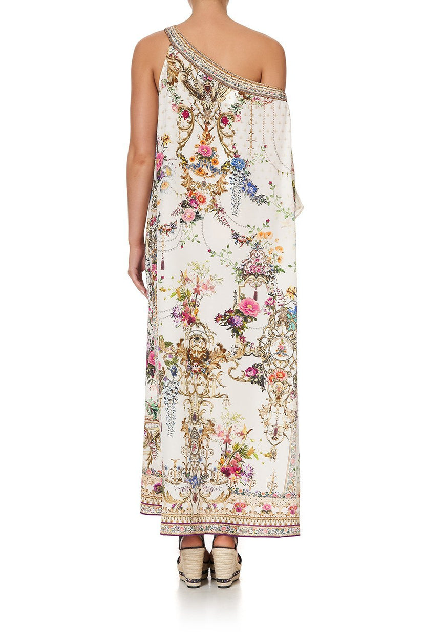 One Shoulder Kaftan w/ Neckband