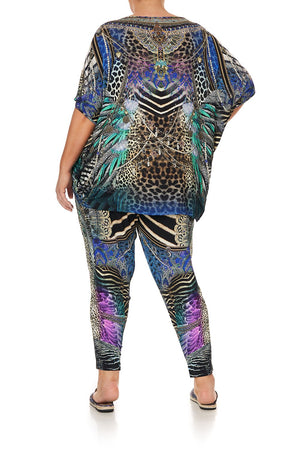 HAREM PANTS WITH FRONT PLEATS ANIMAL ARMY