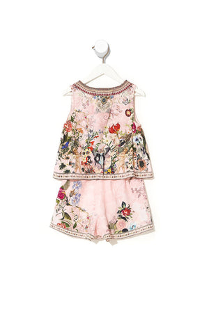 KIDS DOUBLE LAYER PLAYSUIT 12-14 YOUNG HEARTS