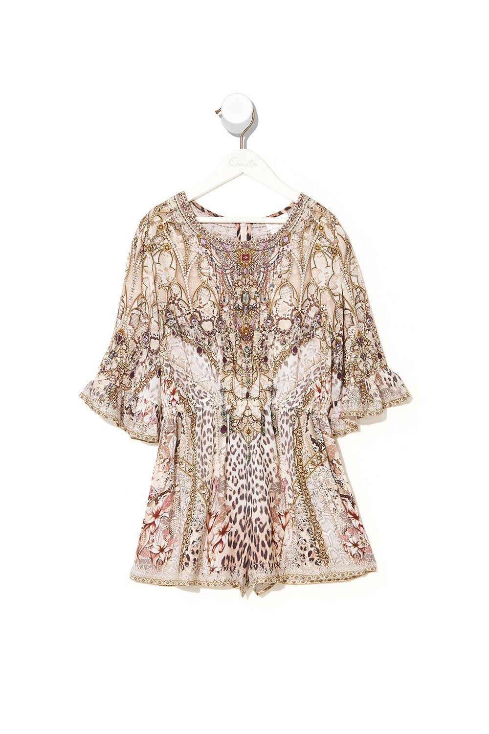 KIDS PLAYSUIT WITH FRILL SLEEVE 12-14 ALL IS NOUVEAU