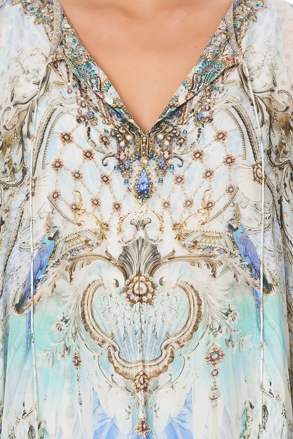 LONG SHEER OVERLAY DRESS GATSBYS GIRL