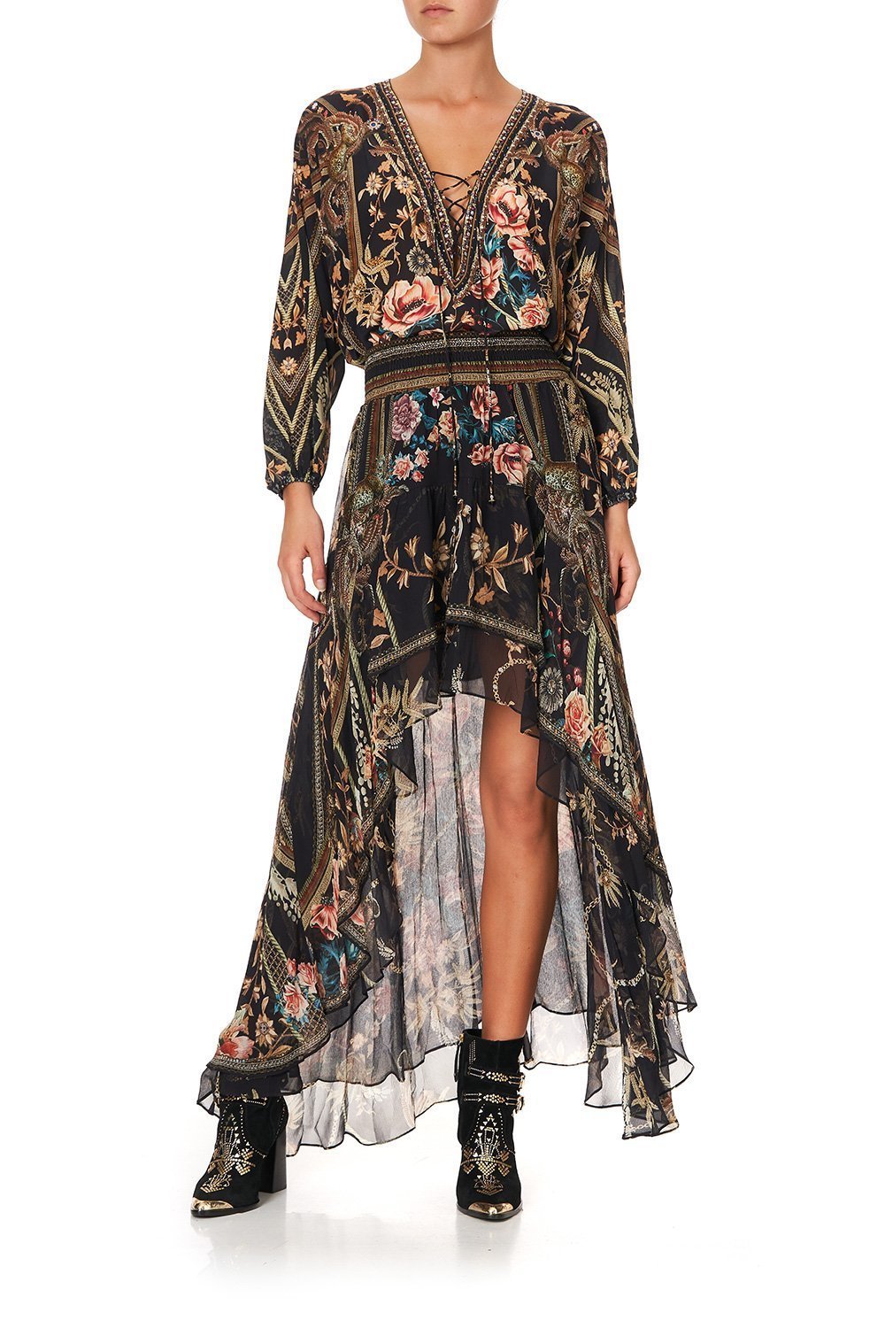 SKIRT WITH DOUBLE LAYER HEM BELLE OF THE BAROQUE