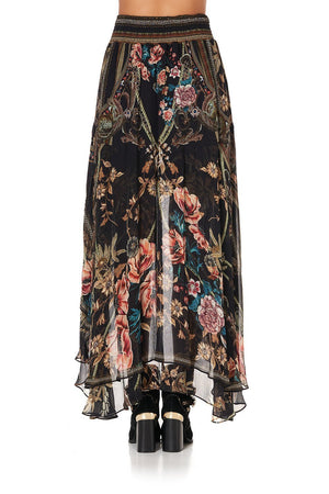 SKIRT WITH DOUBLE LAYER HEM BELLE OF THE BAROQUE