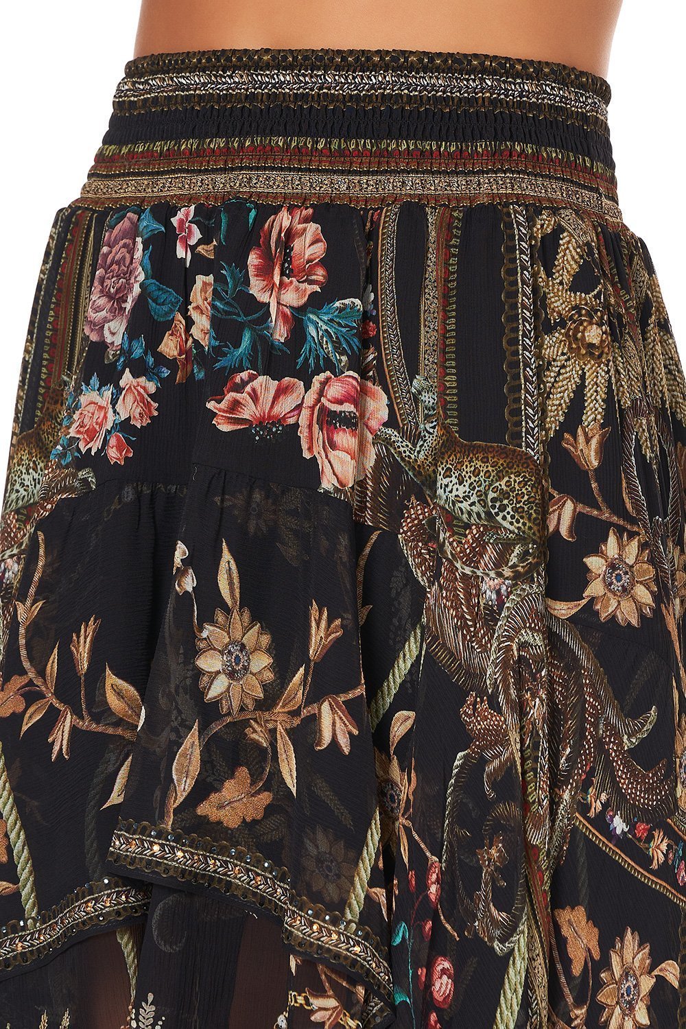 SKIRT WITH DOUBLE LAYER HEM BELLE OF THE BAROQUE
