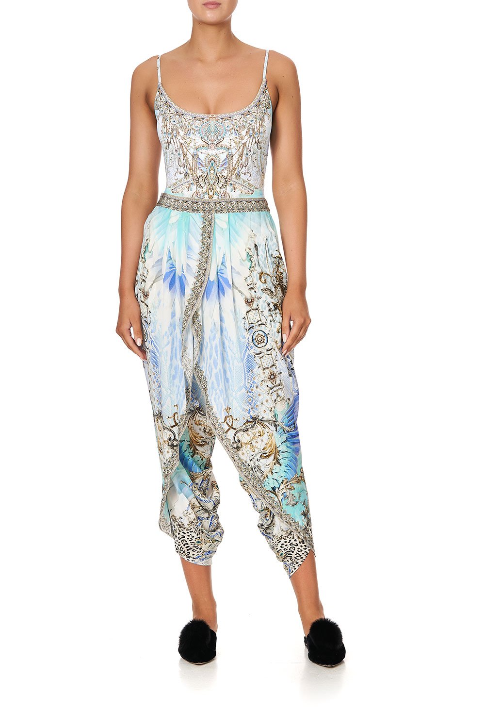 GATHERED WRAP FRONT TROUSER GATSBYS GIRL