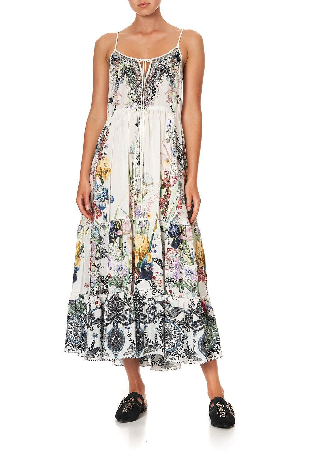 DRESS WITH FRONT TIE DETAIL TRUE ROMANCE