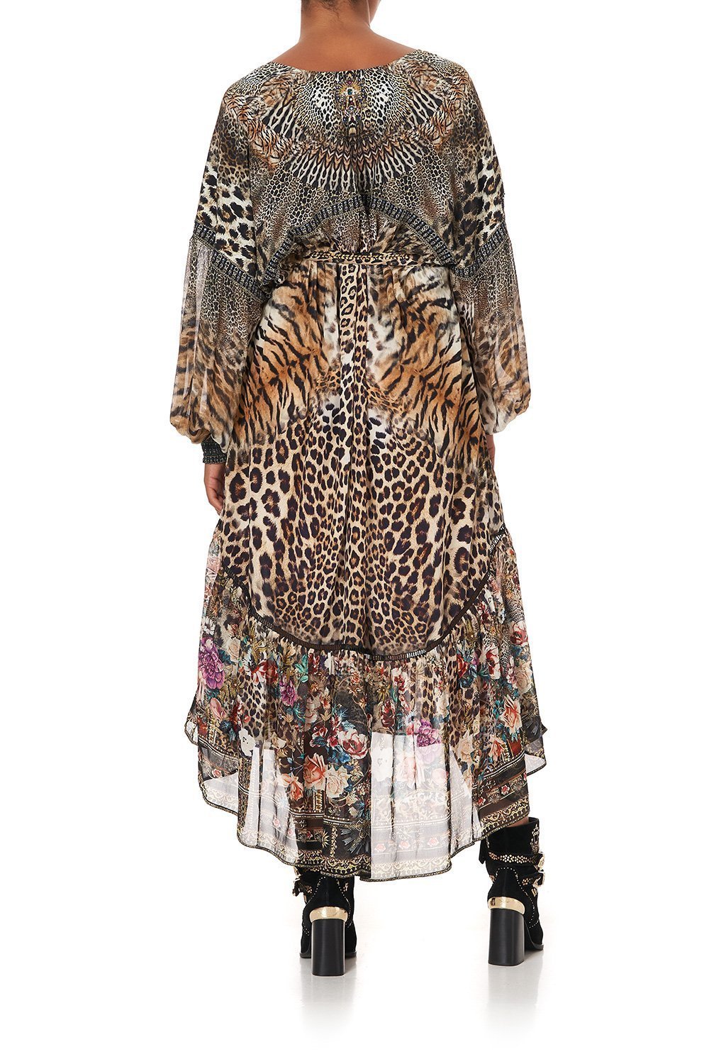 BLOUSON TIE DRESS WITH YOKE CALL OF THE CATHEDRAL