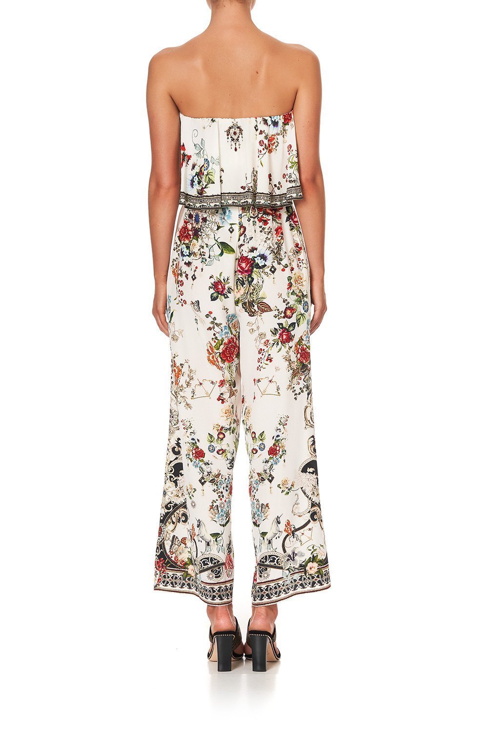 STRAPLESS JUMPSUIT WITH FRILL SHAKESPEARES GARDEN