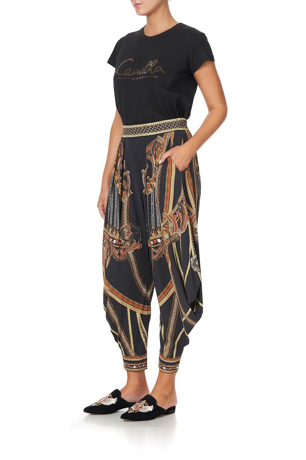 JERSEY DRAPE PANT WITH POCKET BELLE OF THE BAROQUE