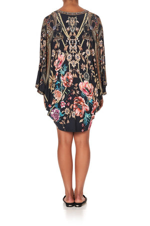JERSEY SHORT KAFTAN WITH CURVED HEM BELLE OF THE BAROQUE