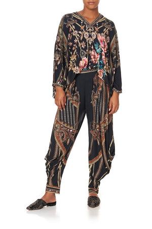 JERSEY SHORT KAFTAN WITH CURVED HEM BELLE OF THE BAROQUE