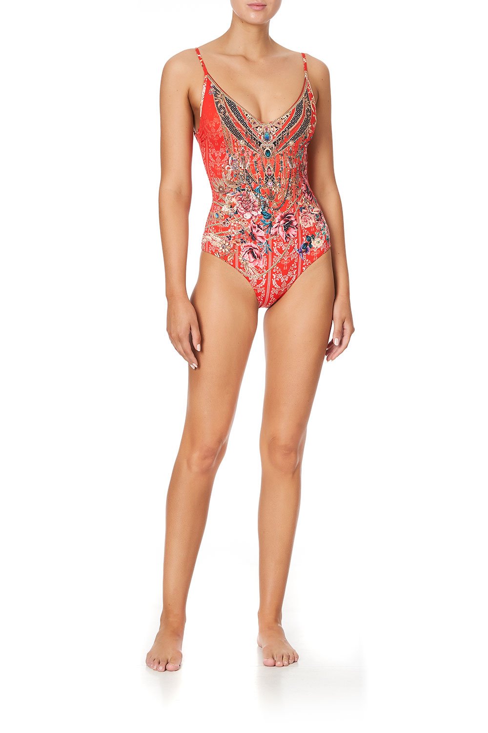 Adore Me 3X Red One Piece Pleated Front Swimsuit - $35 - From Jill
