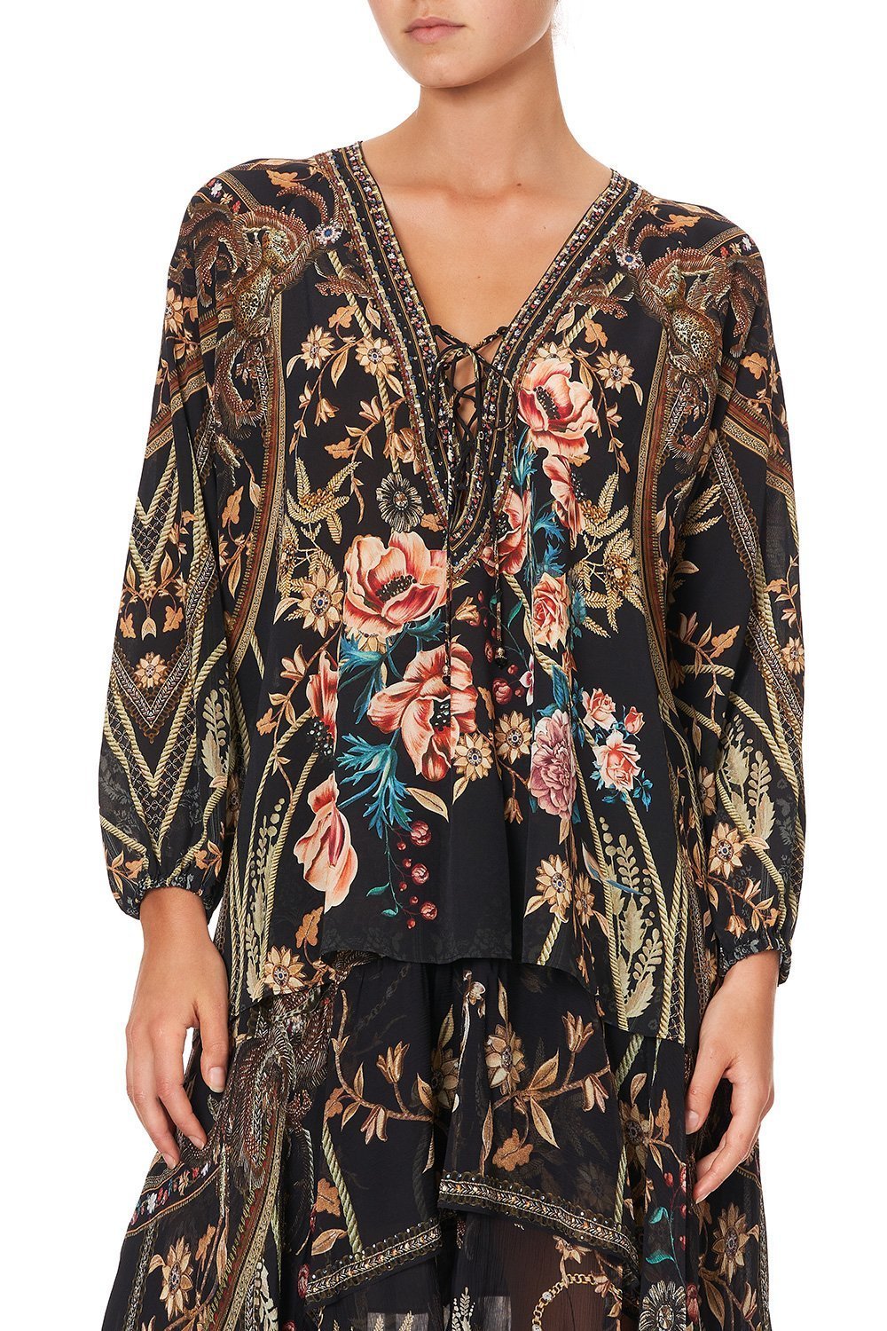 LACE UP BLOUSE BELLE OF THE BAROQUE