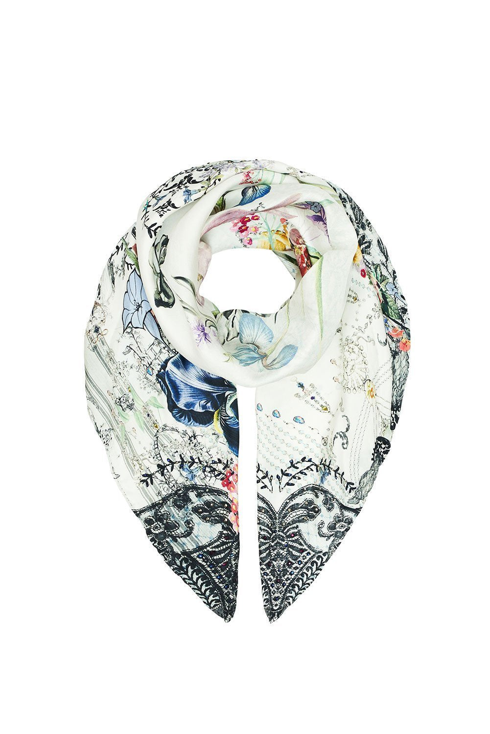 LARGE SQUARE SCARF TRUE ROMANCE