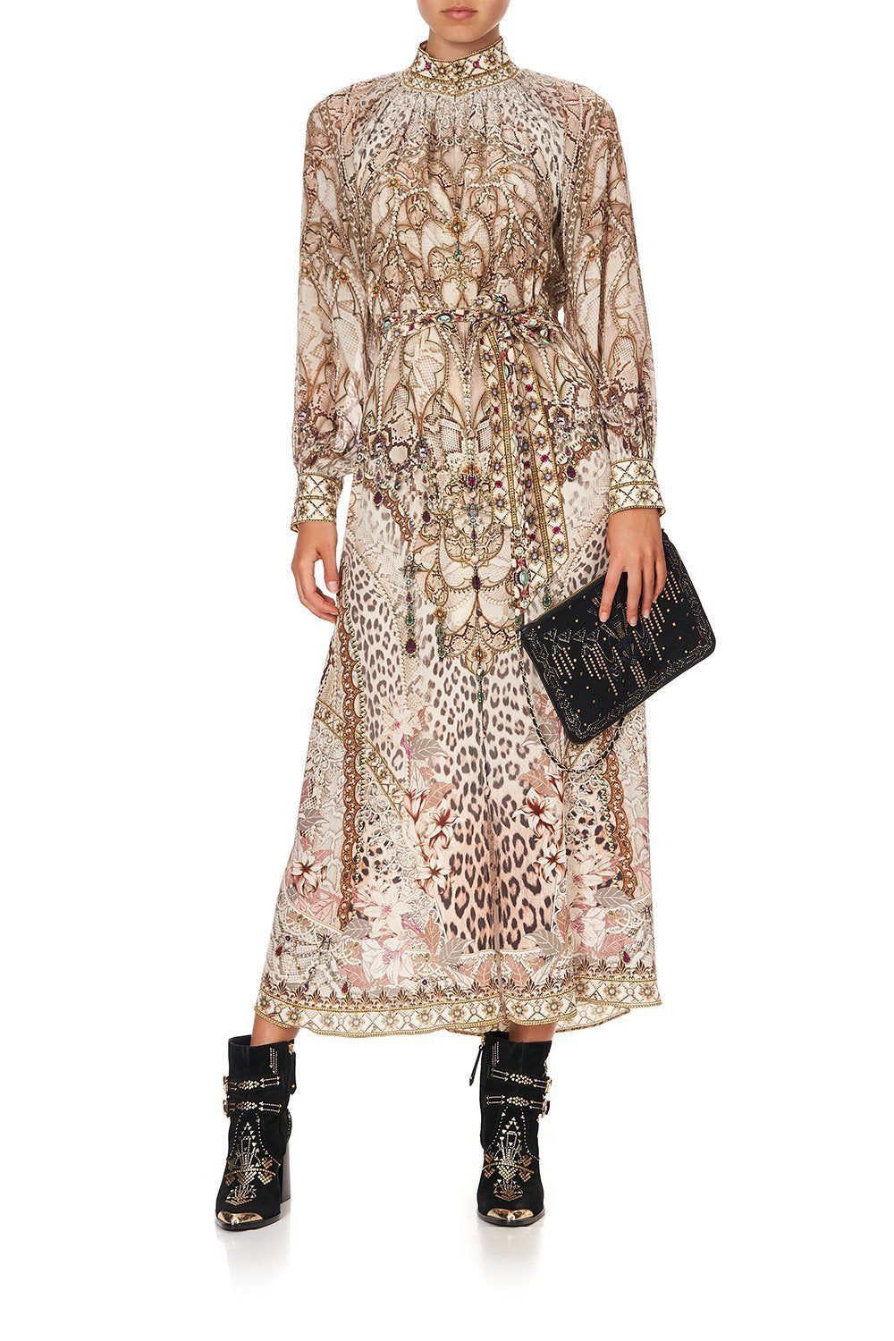 RAGLAN SLEEVE MIDI SHIRT DRESS ALL IS NOUVEAU