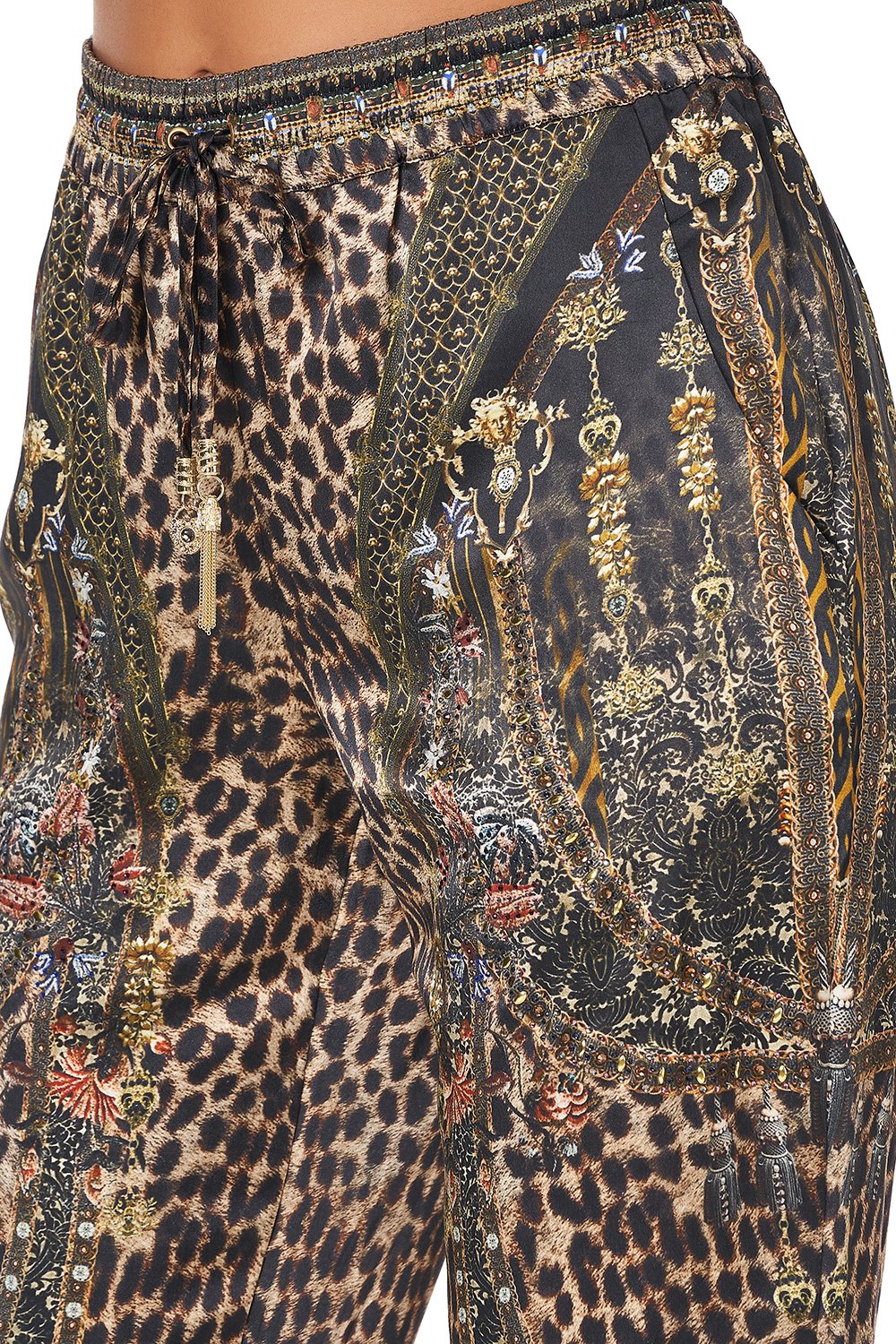 DRAWSTRING PANT WITH RIBBING ABINGDON PALACE