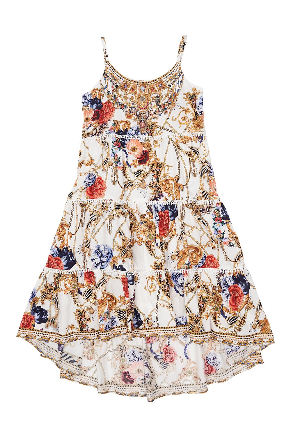 KIDS HIGH LOW HEM DRESS 12-14 REIGN SUPREME