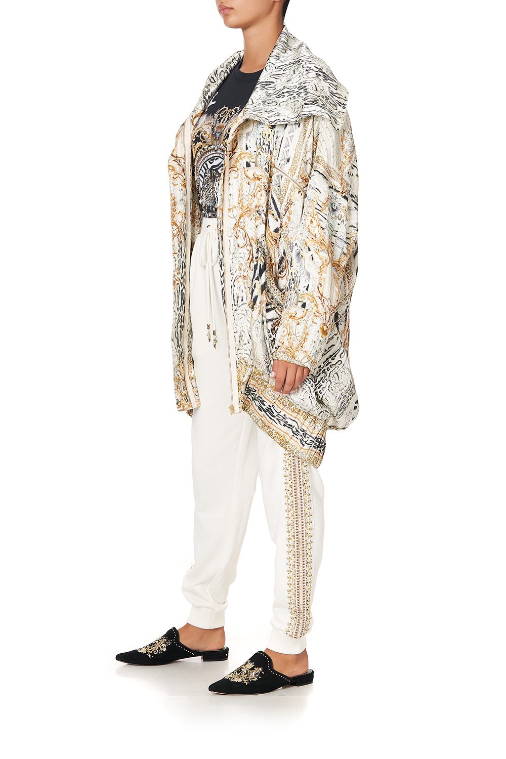 PARKA JACKET WITH RIB GATES OF GLORY