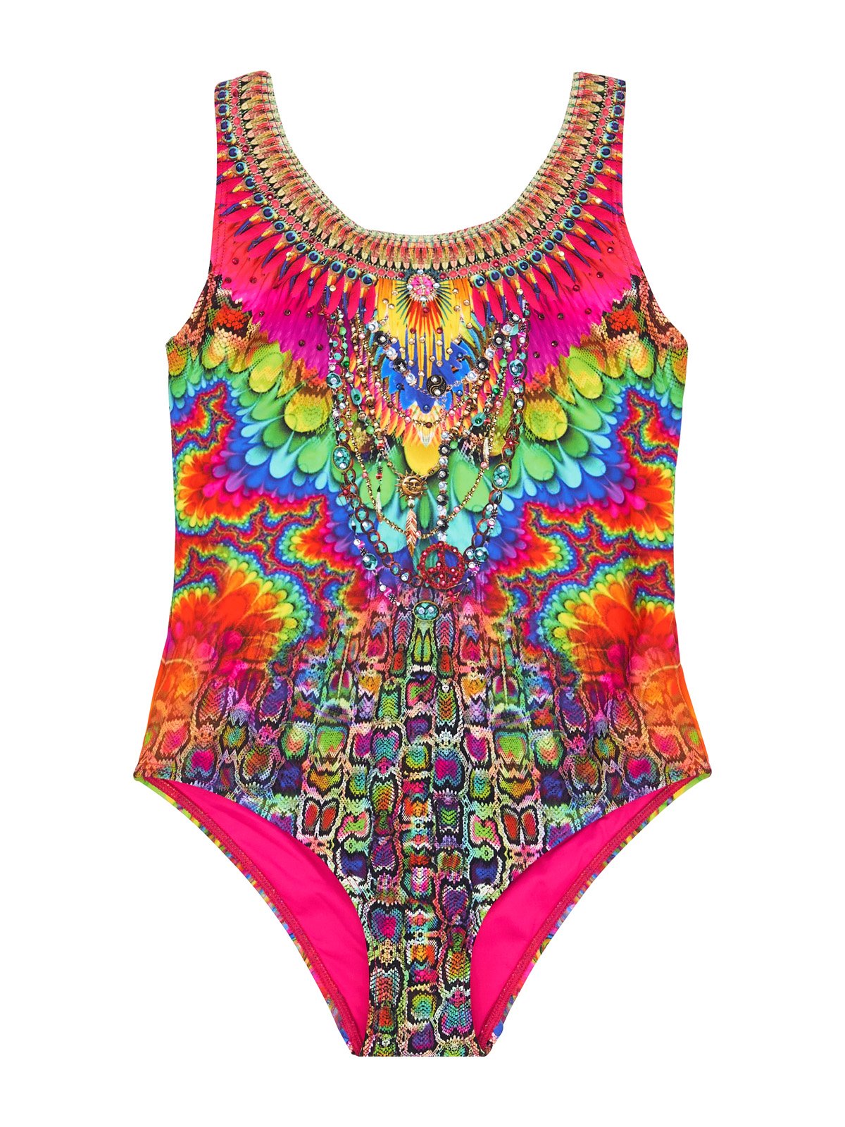 KIDS SWIM ONE PIECE 4-10 HYPED UP HIPPIE