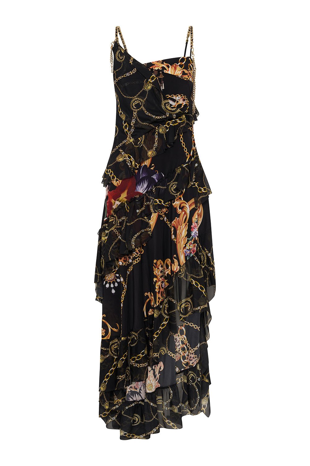 ASYMMETRIC MULTI FRILL DRESS A NIGHT IN THE 90S