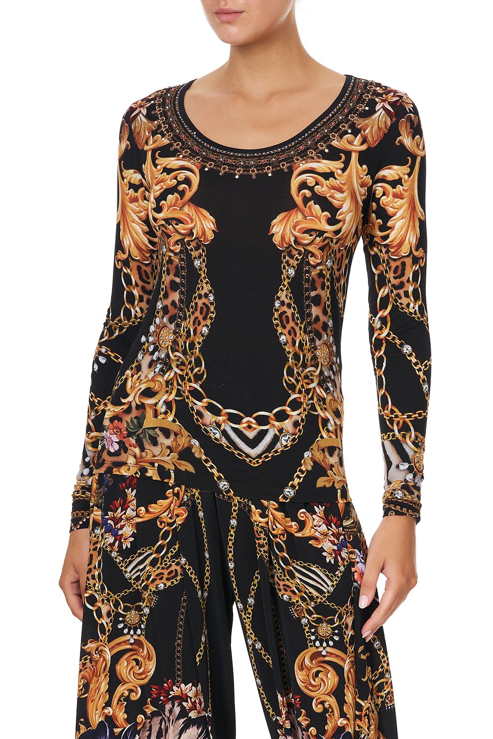 LONG SLEEVE FITTED TOP A NIGHT IN THE 90S