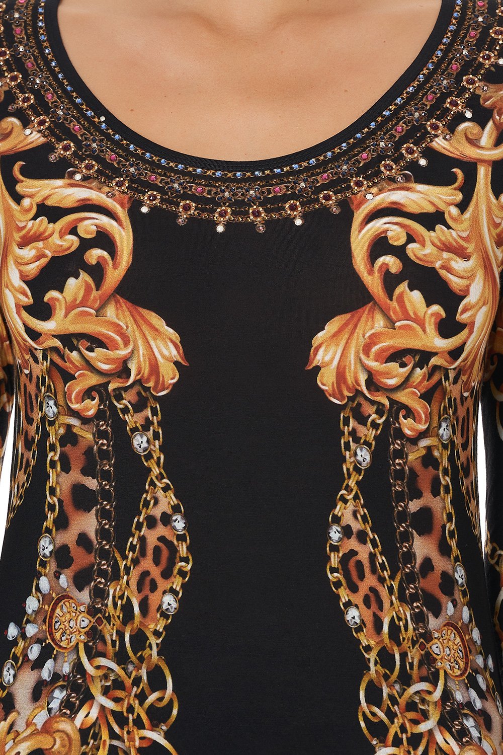 LONG SLEEVE FITTED TOP A NIGHT IN THE 90S