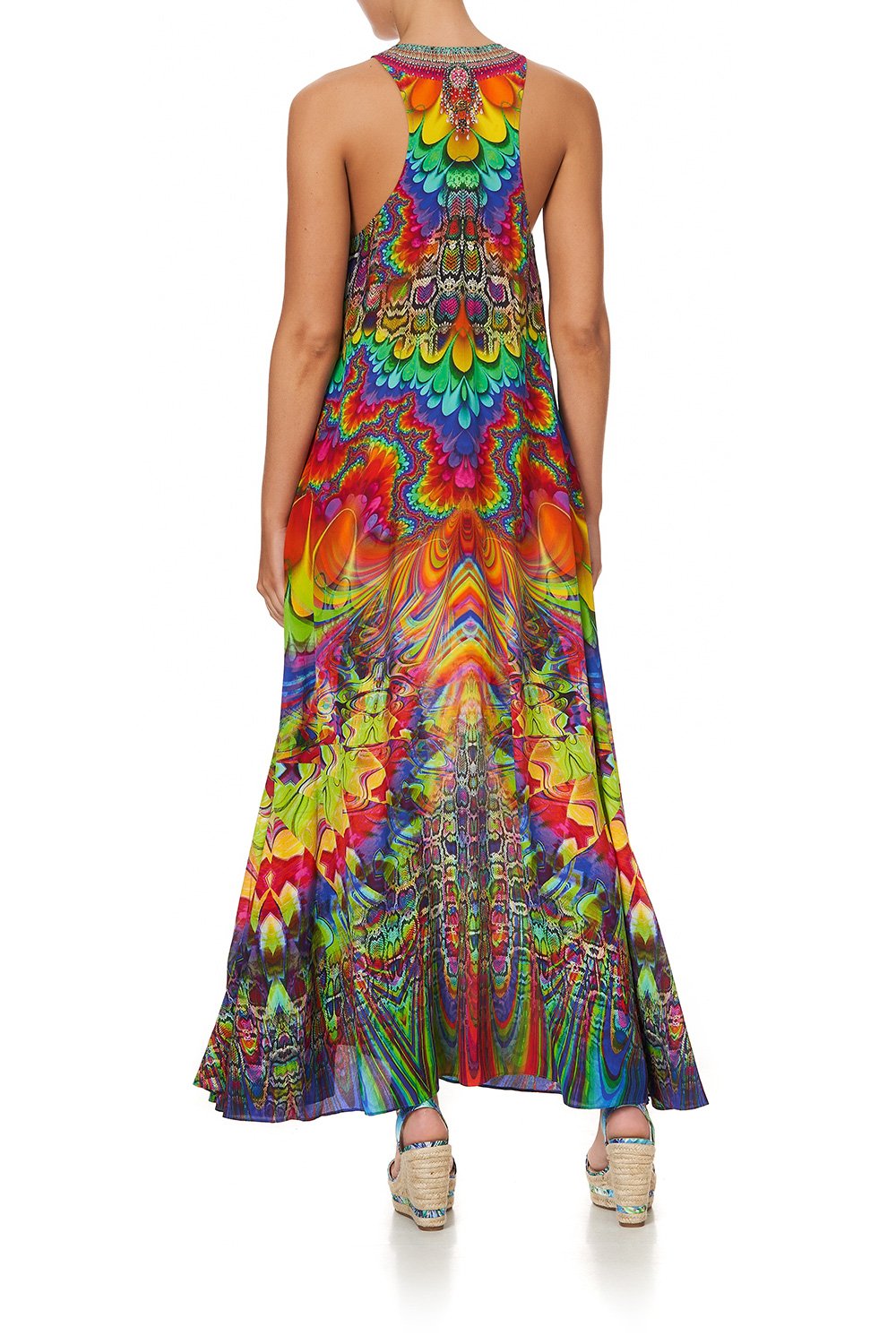 LACE UP RACER BACK DRESS COMING DOWN FROM COSMOS