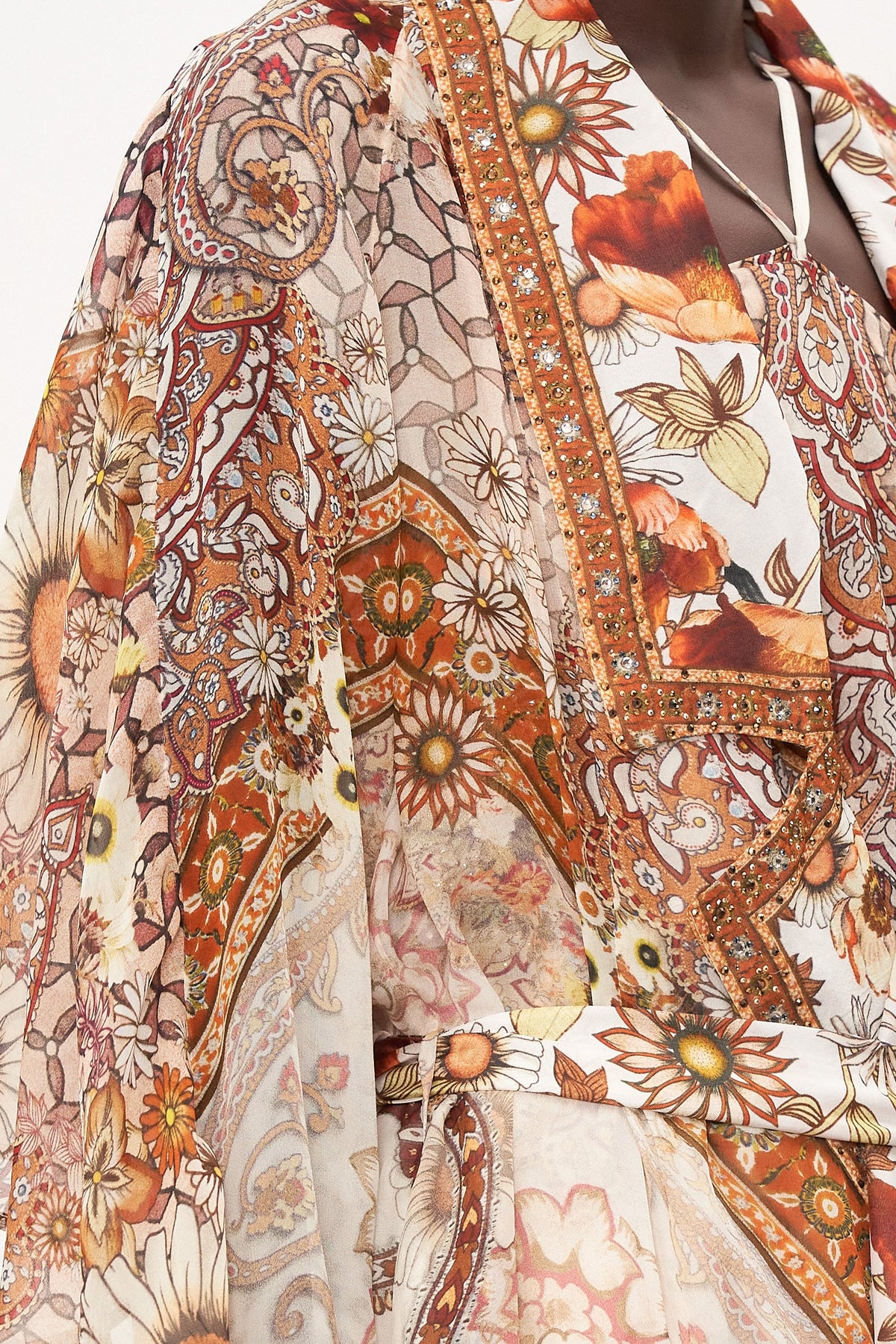 SOFT TRENCH WITH TIES HEART OF A HIPPIE