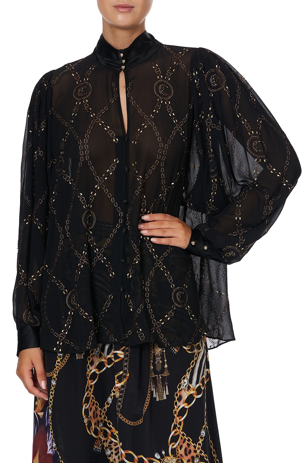 DROP SLEEVE SWING BLOUSE A NIGHT IN THE 90S