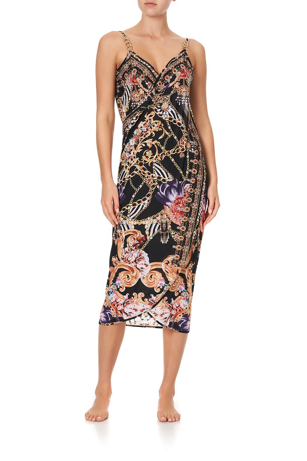 SARONG WITH STRAPS AND CHAIN DETAIL A NIGHT IN THE 90S