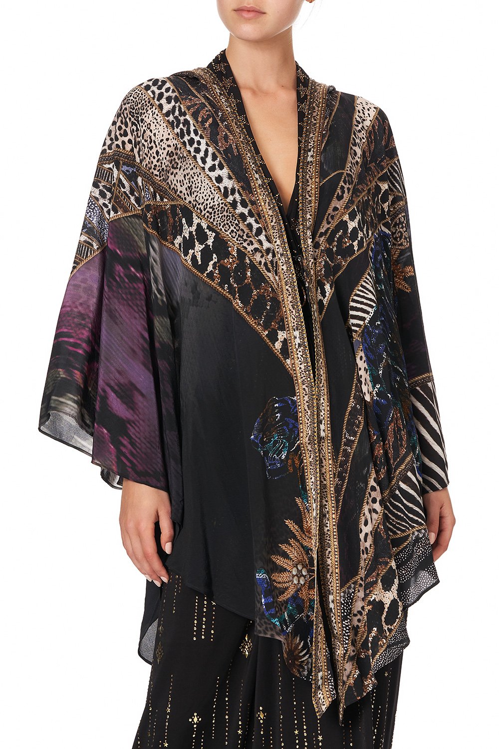 SHAPED HEM LAYER WITH HOOD LADY STARDUST