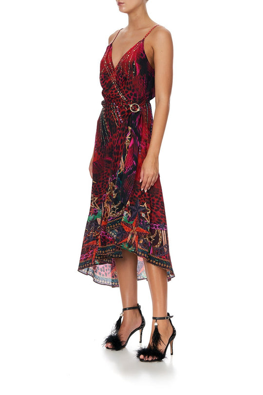 SCOOP BACK HEM DRESS ROCKET WOMAN