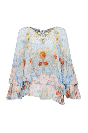 FLARED LAYERED BLOUSE MORRIS MUSE