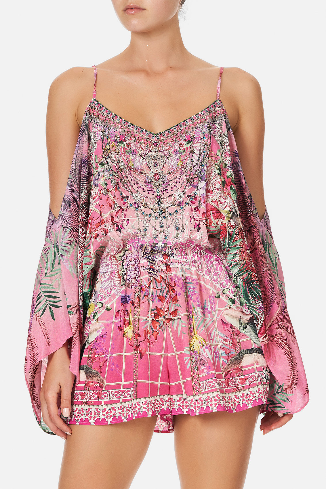 DROP SHOULDER PLAYSUIT GLASSHOUSE ROMANCE